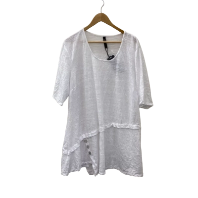 Taking Shape Womens  Size 18 Short Sleeve Dress  White 