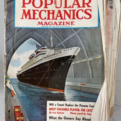 Vintage Popular Mechanics magazines x 12.