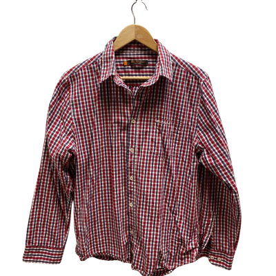 Ben Sherman Mens Size L Red Checked Shirt