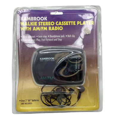 1980’s Kambrook Walkie-talkies Stereo Cassette player with AM/FM Radio (Mixed Elect)