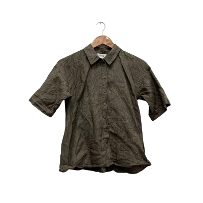 Seed Heritage Womens Green Button Up Top & Pants Set Size 6