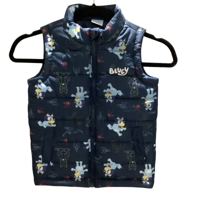 BNWT Kids Size 5 Bluey Puffer Vest RRP $25