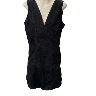 Zara Womens  Size L Sleeveless Dress  Blue Denim