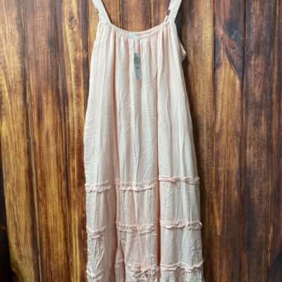 Rockmans  Size 8 Maxi Dress Pink  new 