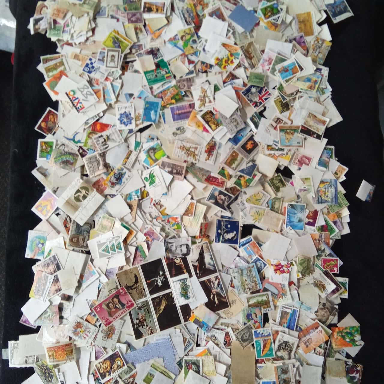 250 Grams Of Mixed World And Australian Stamps Off Paper So The Weight