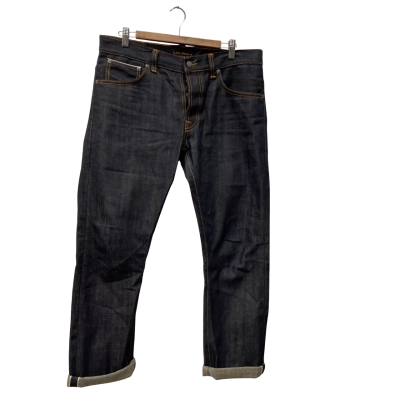 Nudie Jeans Mens  Size 34 Straight Leg Jeans Navy Blue 