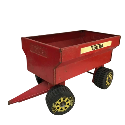 Vintage Tonka Trailer Red Metal