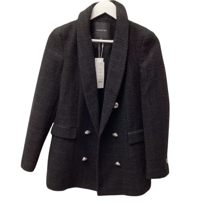 Forever New Womens  Boucle Jacket Size 8 Black  