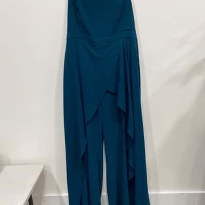 City Chic Womens  Size XS Sleeveless Jumpsuit / Wide Leg Jumpsuit Green 