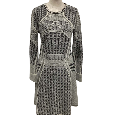  Aldomartins  Size 14 Long Sleeve Dress Black  / Grey 