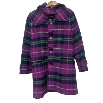 Retro Teenie Weenie Bear Traders Size S Duffle Coat Purple 