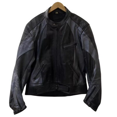 Bikers Club Mens  Size 60 Biker Jacket Black  / Grey 