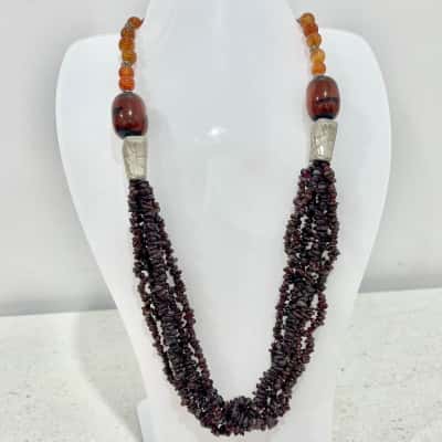 Boho Gemstone Chunky Necklace - just gorgeous 