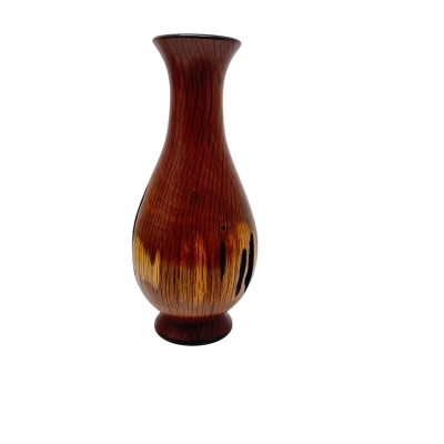 Flame Sheoak Woodend Vase Hand Made 28cm Tall