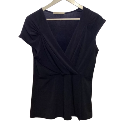 Jane Lamerton Womens  Size 12 Blouse Black  