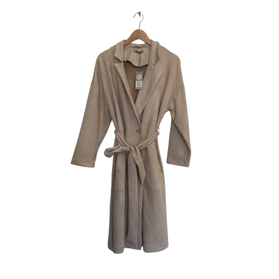 Katies Womens  Size 14 Trench Coat Cream 