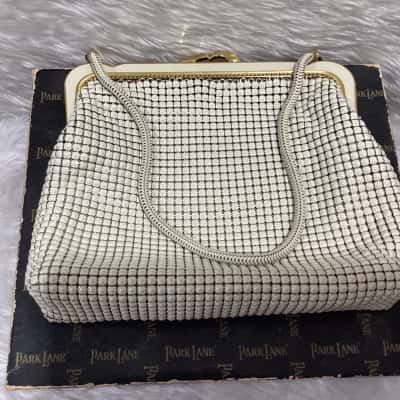  Vintage Womens Park Lane Evening Bag in Cream