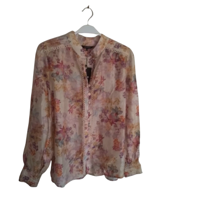 Portmans Womens  Size 14 L/S Blouse Floral 