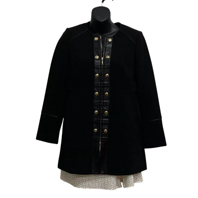 White House Black Market Womens  Size XS Military - Style Coat