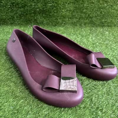 Melissa Maroon Flat Shoes Size 9 US 