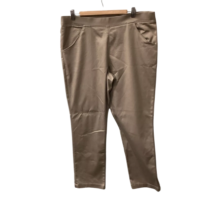 W.Lane Womens  Size 18 Ankle Length Pants Beige F