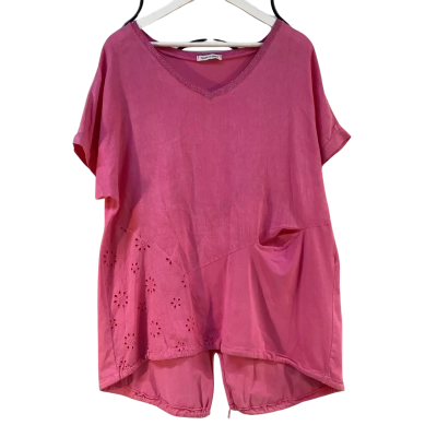 Made in Italy Womens Size L / XL Top Pink  