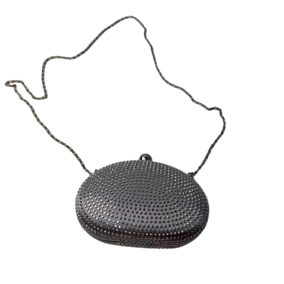 Olga Berg Evening Bag Silver studs 