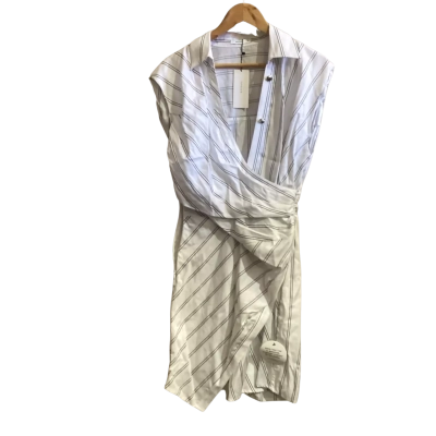 Sheike Womens  Size 10 Mini Dress Black  / Striped / White 