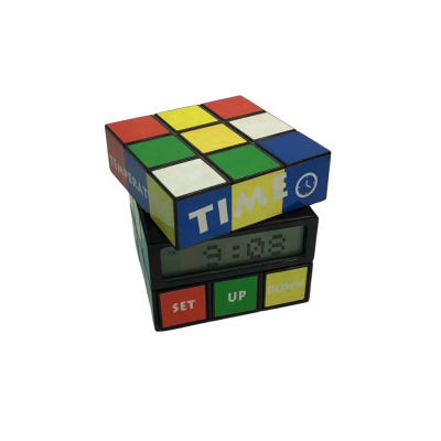 Vintage Retro Rubik's Cube with Alarm 
