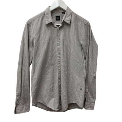 Boss Mens Size S Long Sleeve Shirt Checked 