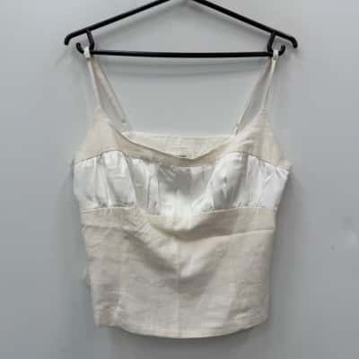 NEW - Glassons Linen Blend Cami - Size 12 