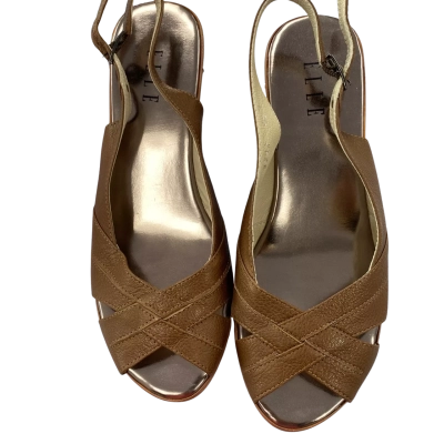 Elle Brown Wedge   Size 40 