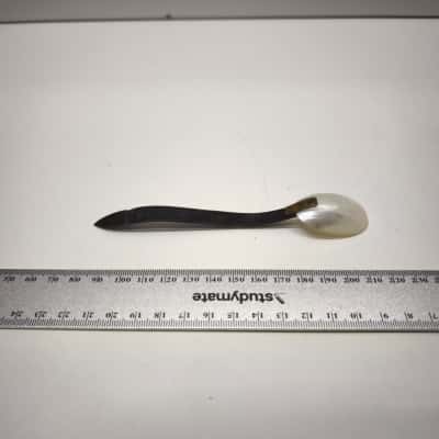 Vintage Mother of Pearl & Horn Handle Caviar Serving Spoon 18cm