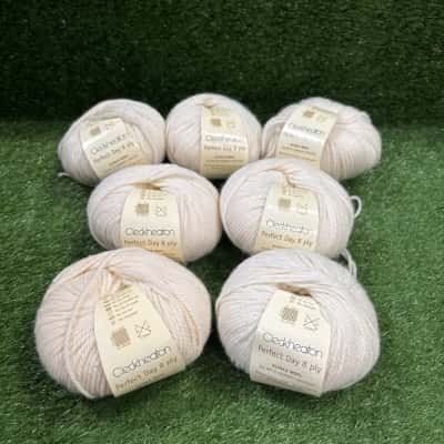 Cleckheaton Perfect Day 8 ply Merino/ Alpaca Wool x 7 