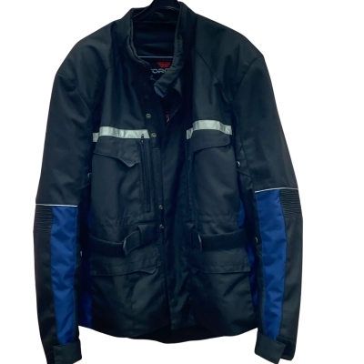  TORQUE Motorcycle Jacket Size  XXL in Black  / Blue 
