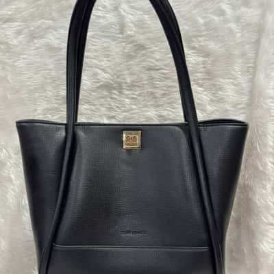 Tony Bianco Womens Black/Gold tote