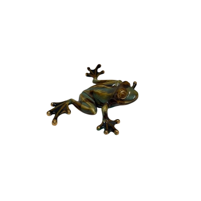 Ceramic frog figurine 