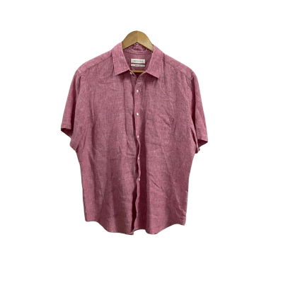 David Jones Mens  Size XL Linen Short Sleeve Shirt 