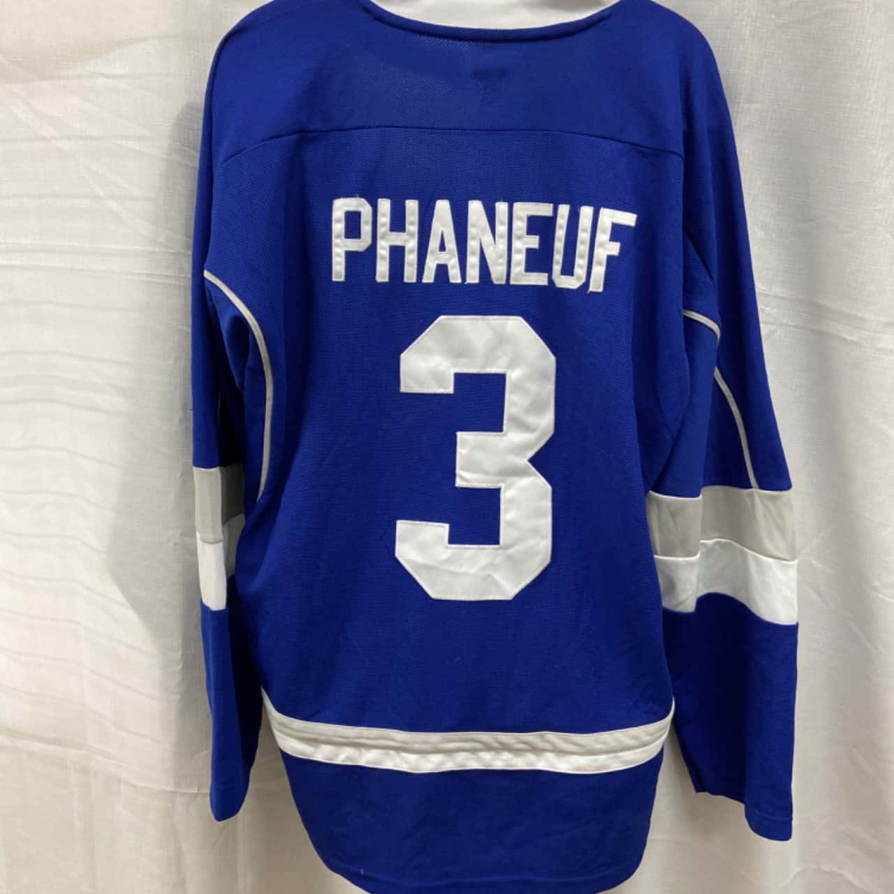 NHL official licensed product, Toronto Maple Leaf #3 Phaneuf, team apparel Size L / XL Blue 