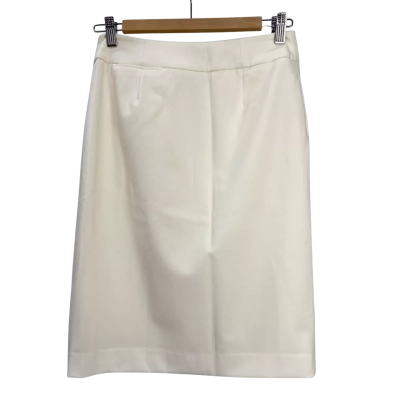 Calvin Klein - Womens Pencil Skirt - Size 2 - Soft off-white / Ivory