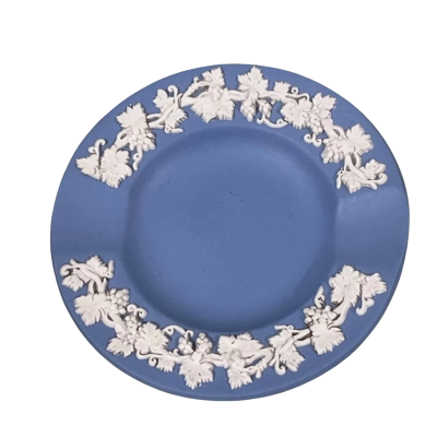 Wedgwood Blue Jasperware Ashtray, 9cm Diameter