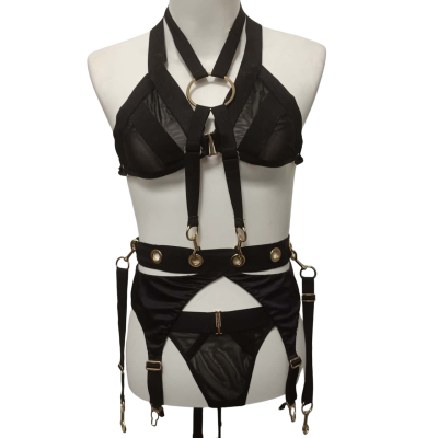 Honey Birdette Womens  Size XS Underwear Black  / Gold 