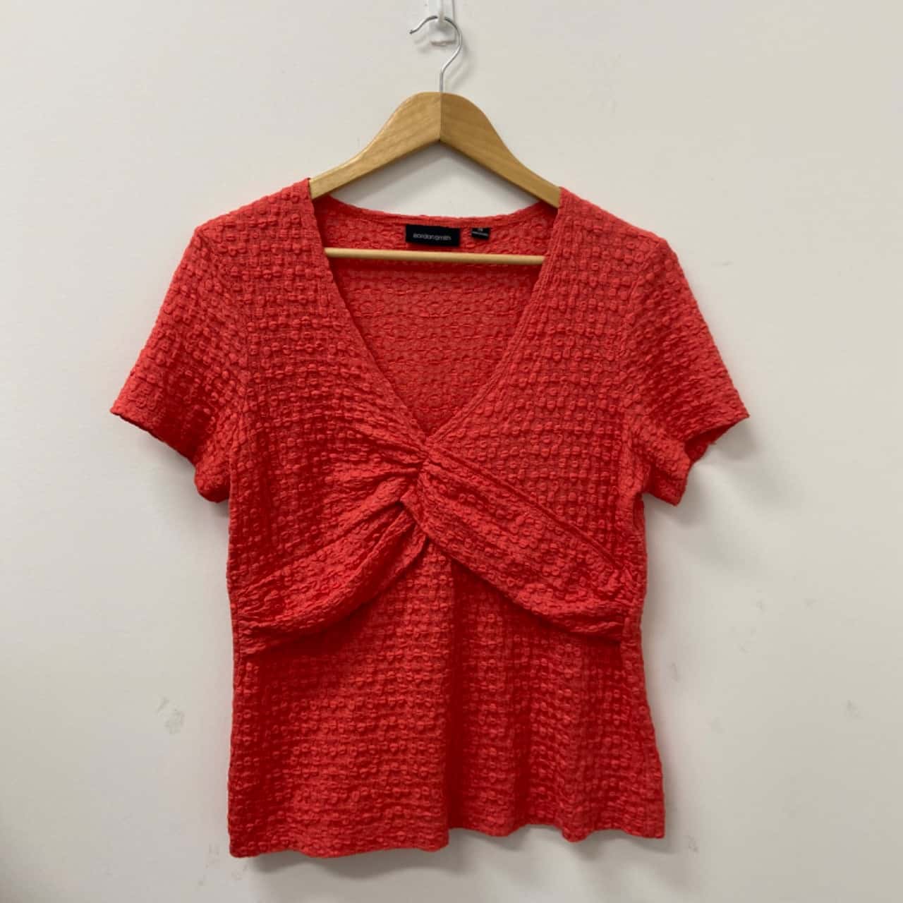 Gordon Smith Womens Size 14 Short Sleeve Red Top