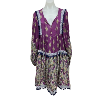 Ishka Womens Size S Babydoll Dress Multicoloured / Pattern 