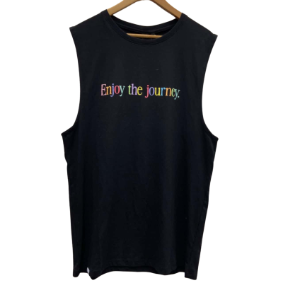 LSKD Mens  Size M Black Tank T-Shirt RRP $55.00