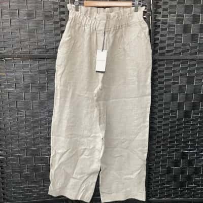 Witchery Womens  Size 10 Wide Leg Pants Beige 
