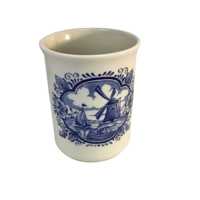 Vintage English Ironstone Cup Approx 7.5 x 10cm