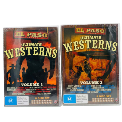 BNWT 16 DVD Western Movies in 2 Volumes SEALED 
