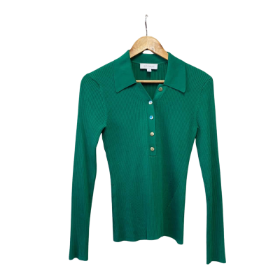 Witchery Womens  Size S Long Sleeve Top Green 