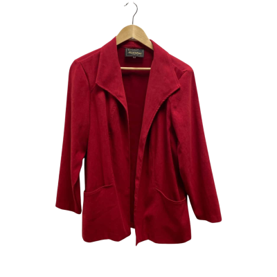 Australian Inspiration Womens  Size 16 Open Jacket Red 